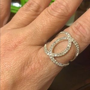 Lovely cz first finger ring